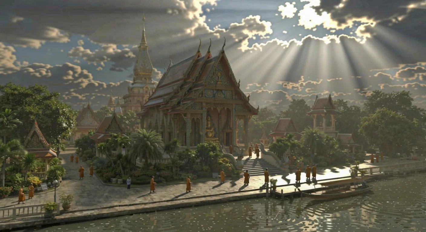 Wat Pak Khlong Makham Thao temple in Chai Nat, Thailand, associated with Luang Pu Suk Kesaro