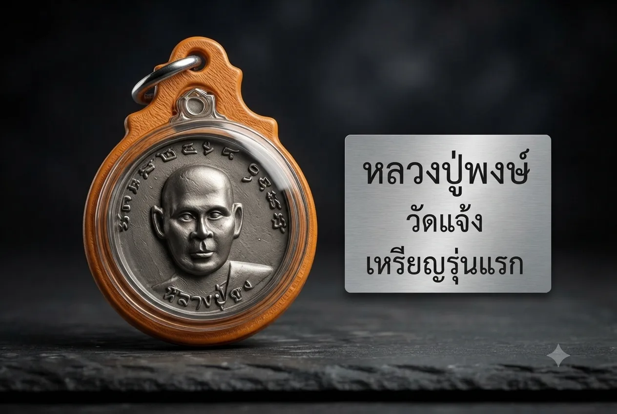 Luang Phor Thuad amulet from the Wat Chang Hai tradition, representing one of Thailand's most revered Buddhist monks.