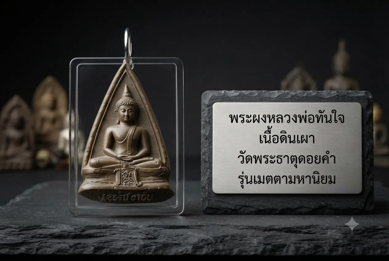Phra Khun Paen Thai Buddhist amulet representing the traditional Khun Phaen figure and associated with metta maha niyom and Thai amulet culture.
