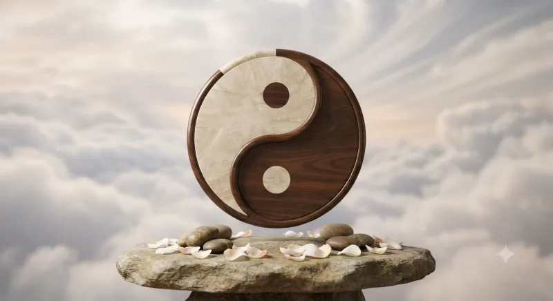 Traditional Yin and Yang symbol representing balance and harmony in Feng Shui.